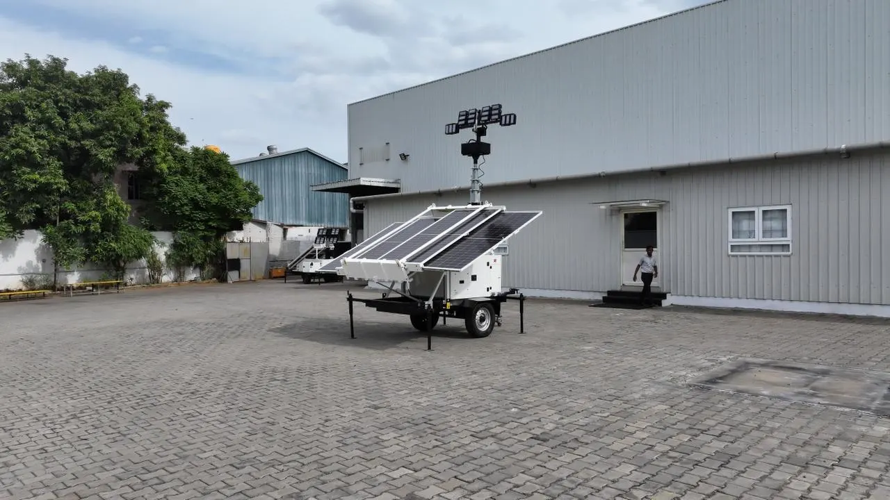 Solar Mobile Light Tower Solar Panels