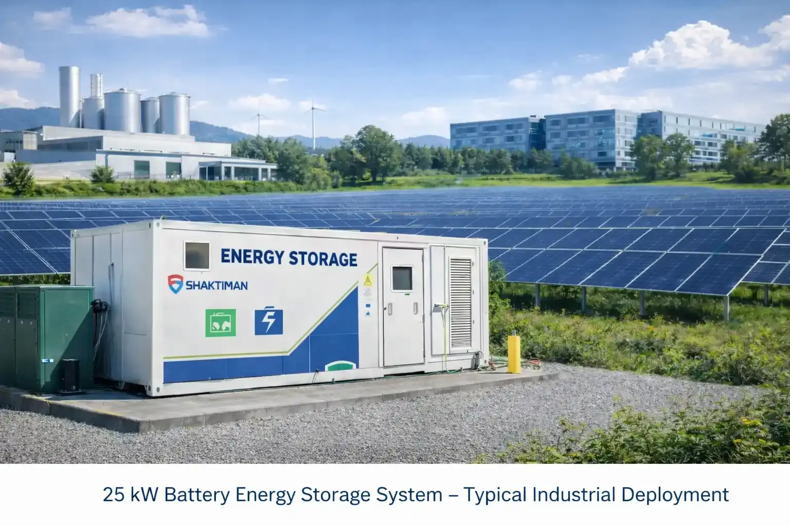 Battery energy storage system manufacturer in India – 25 kW BESS deployment for solar energy storage