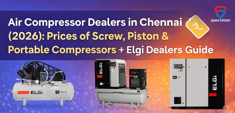 Air Compressor Dealers in Chennai (2026): Prices of Screw, Piston & Portable Compressors + Elgi Dealers Guide